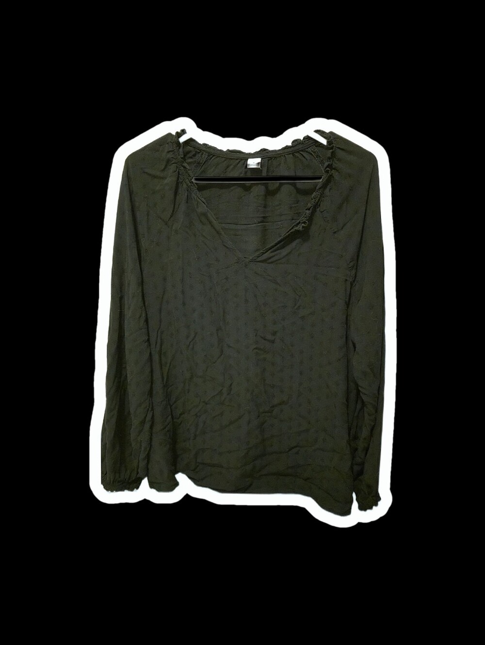 Boho Lightweight Pirate Vibes Open Neck Top With Texture And Elesctic Wrists